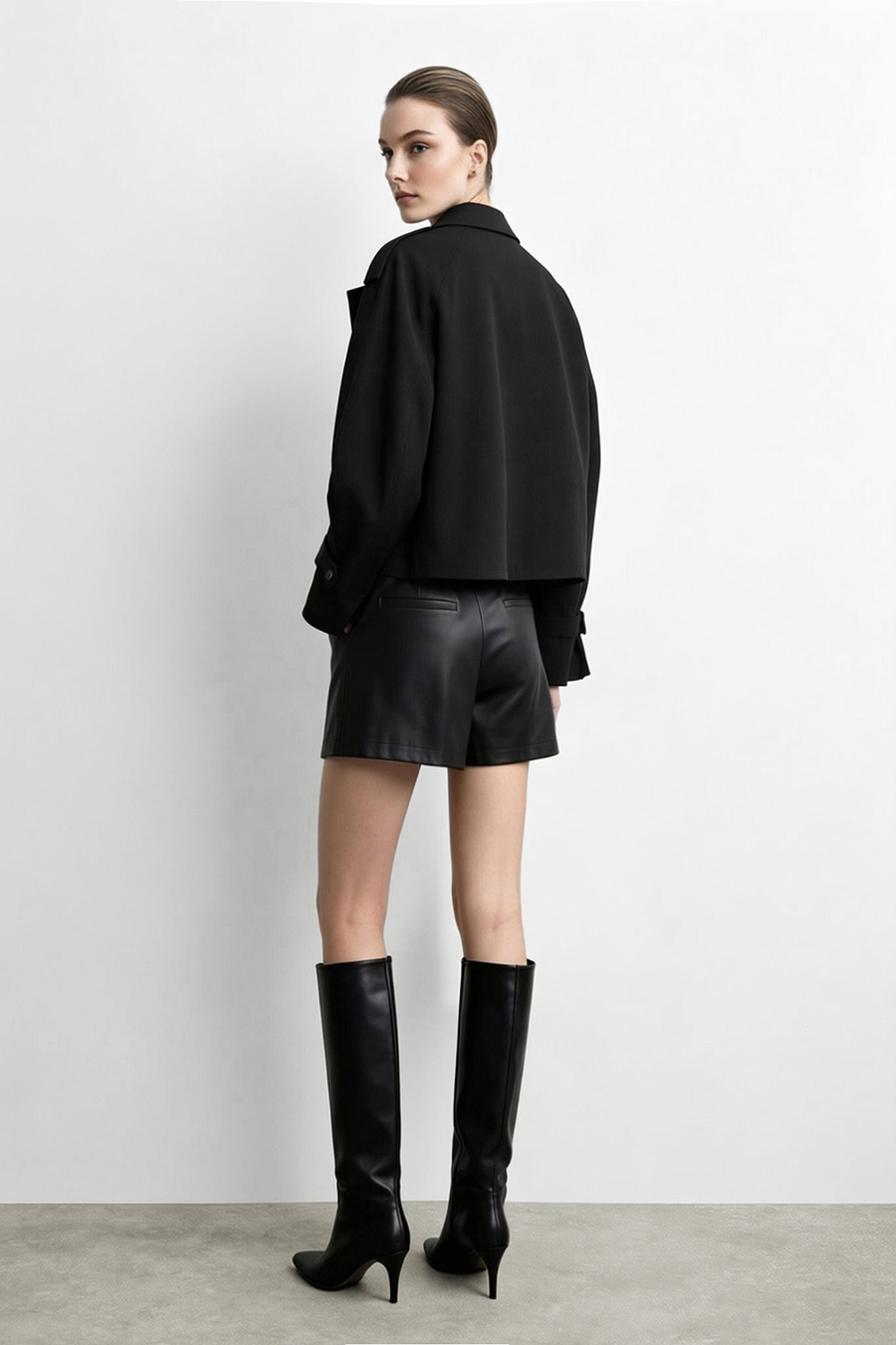 Raglan Sleeve Double Breasted Trench Coat | AMII