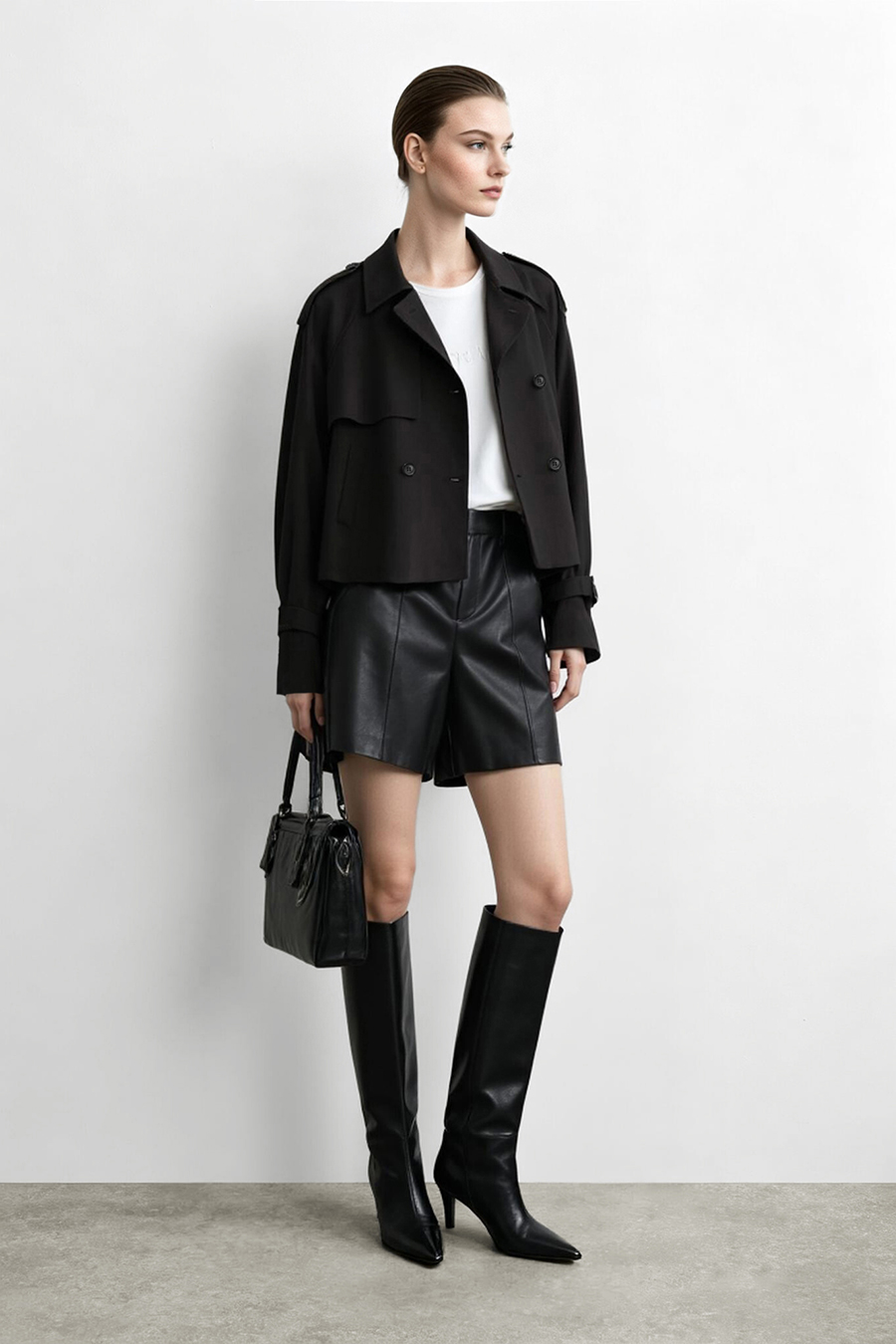 Raglan Sleeve Double Breasted Trench Coat | AMII