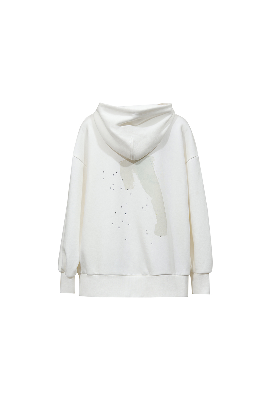 Rhinestone Print Hoodie|AMII