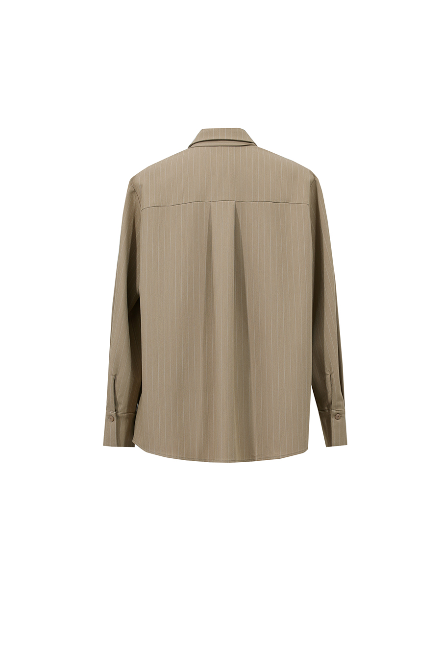 Striped Shirt with Beaded Tie | AMII