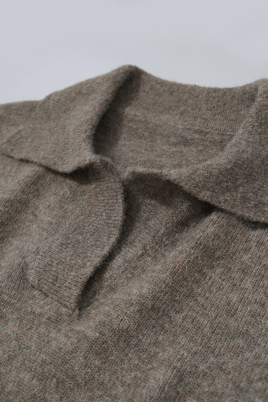 Polo Collar Knit Vest | AMII
