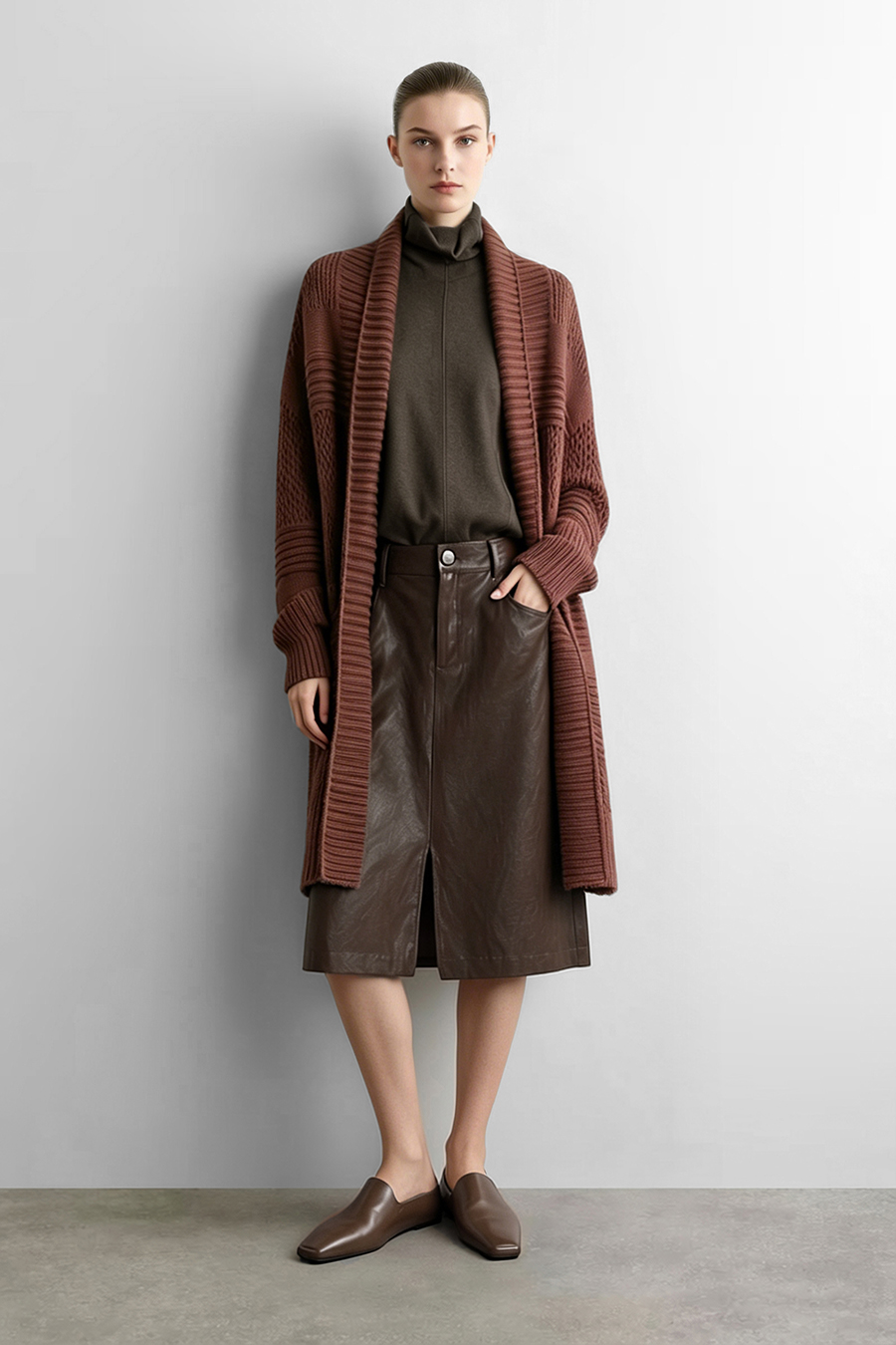 Versatile Slim-Fit Turtleneck Sweater | AMII