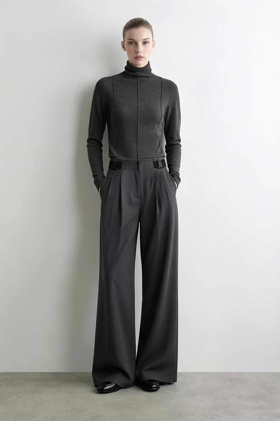 Versatile Slim-Fit Turtleneck Sweater | AMII