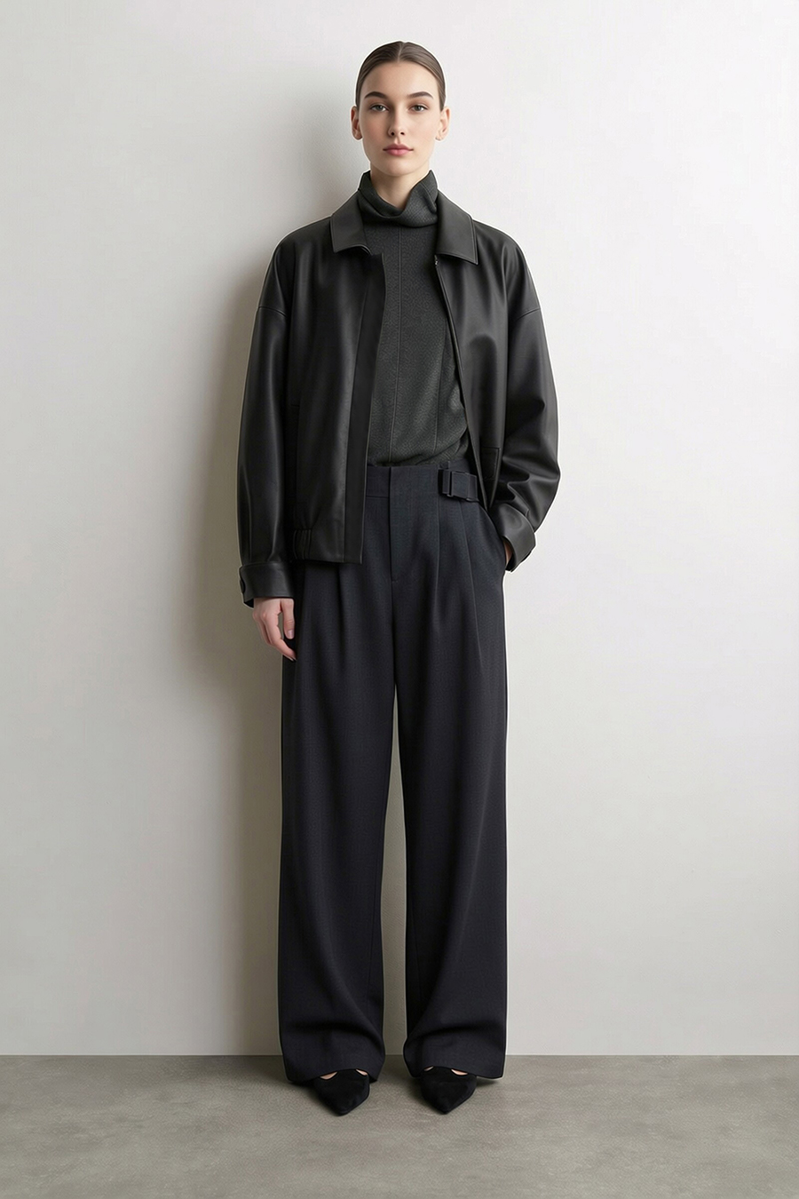 Versatile Slim-Fit Turtleneck Sweater | AMII