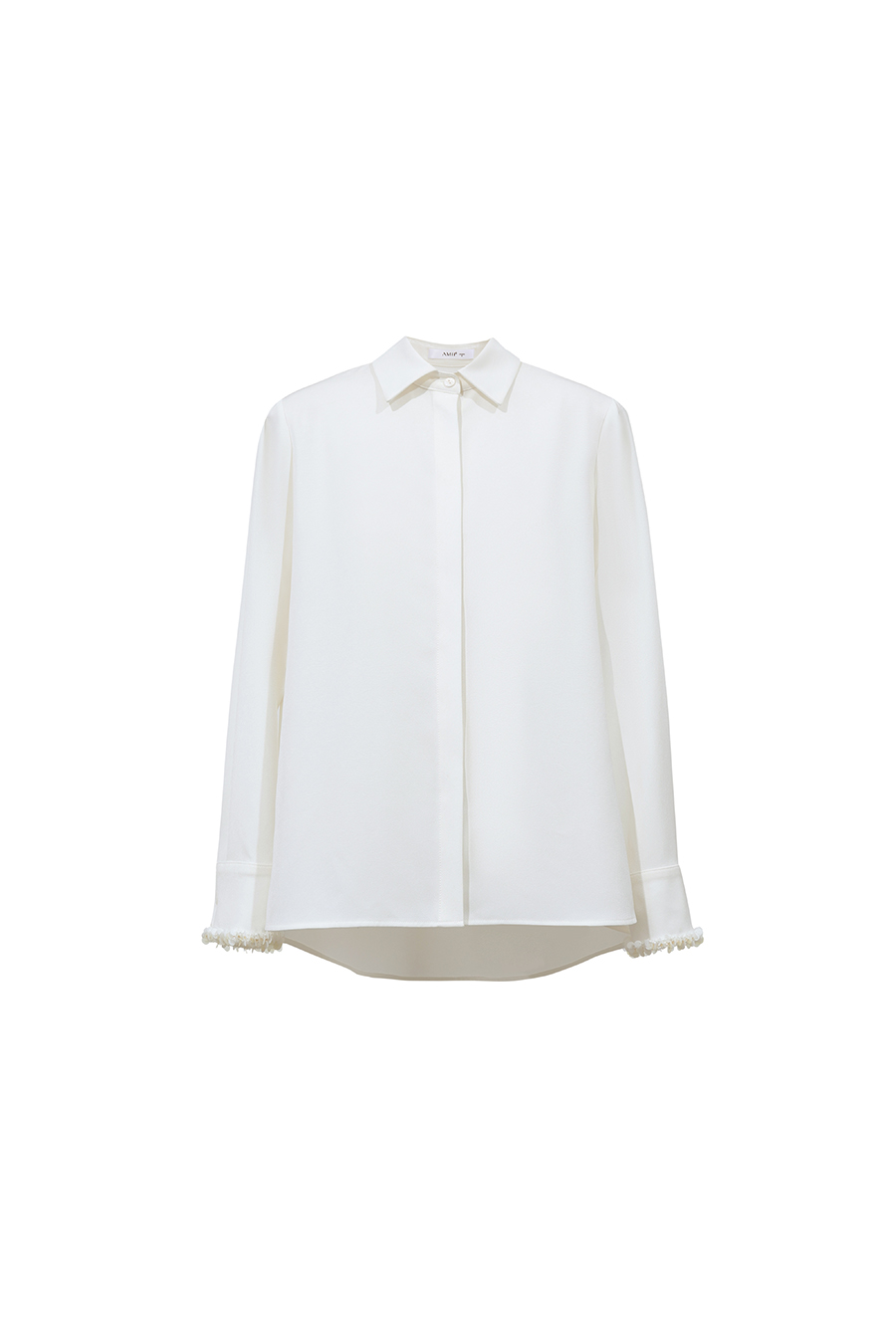 Beaded tape collared shirt|AMII