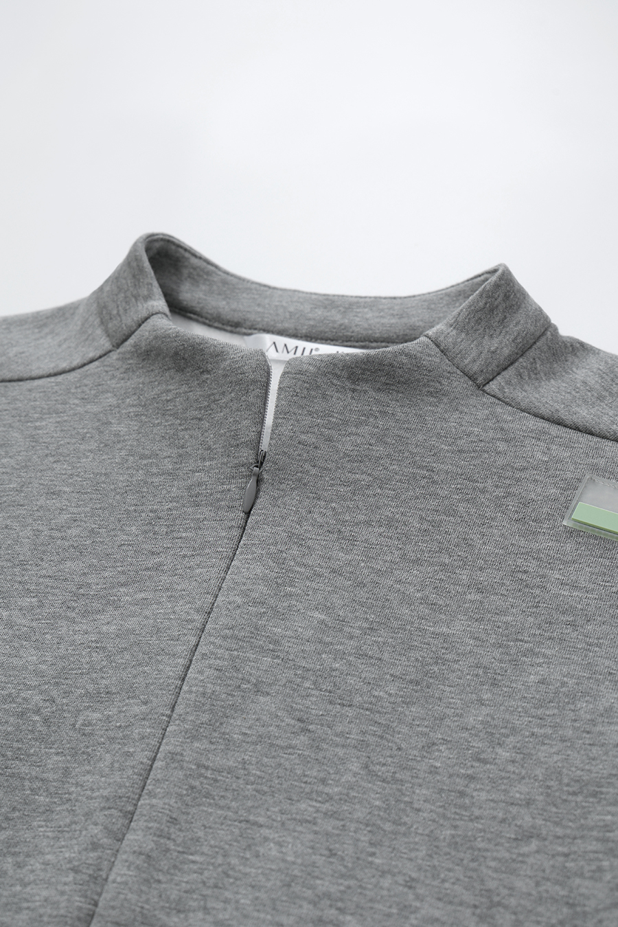 Stand Collar Zip Up Drawstring Hem Sweatshirt Jacket | AMII