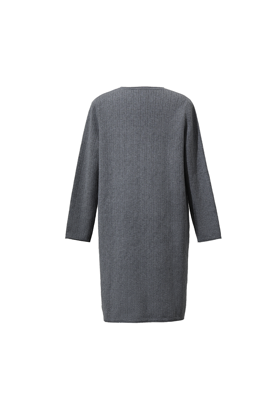 Round U-Neck Knit Dress|AMII