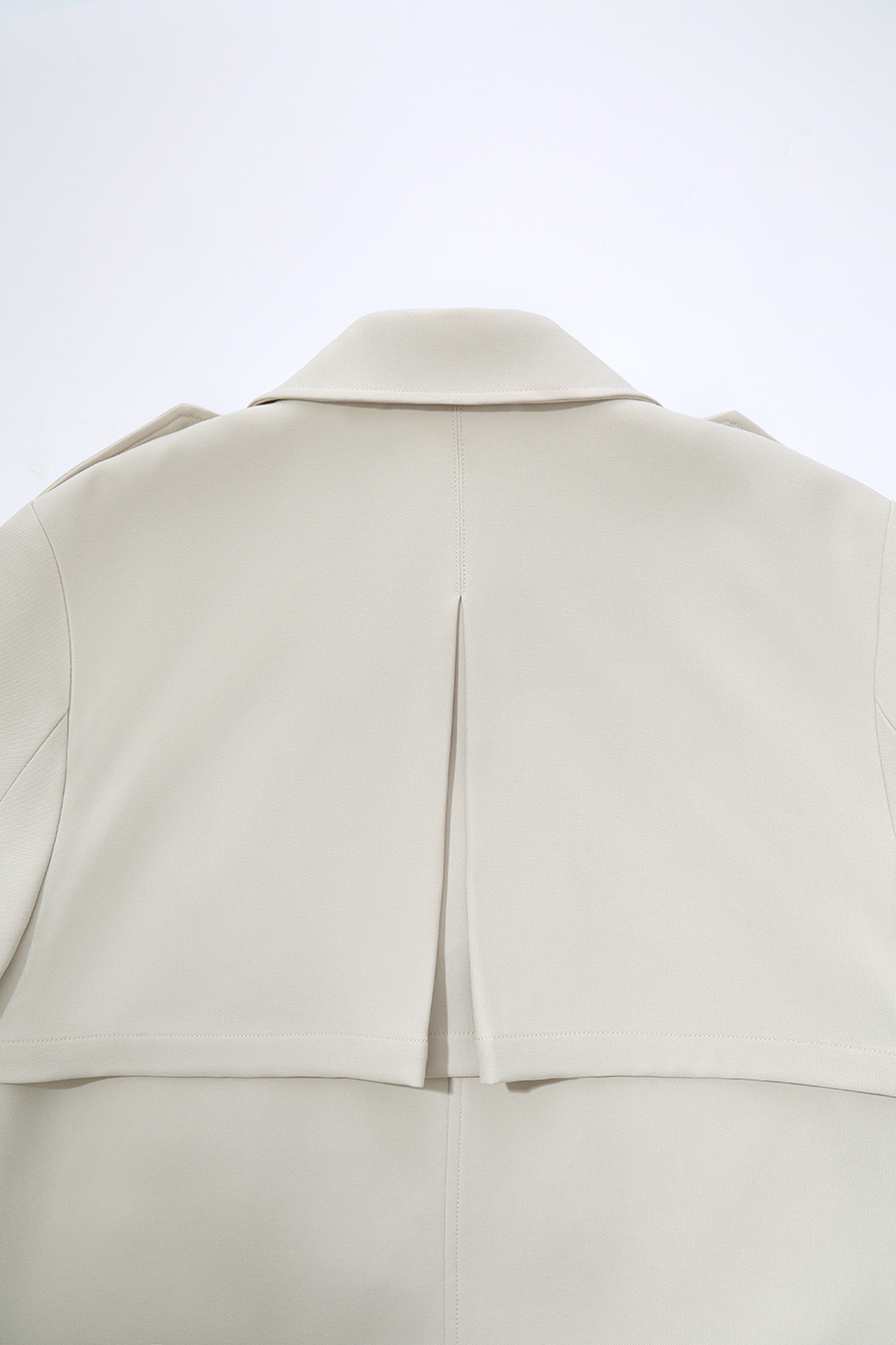 Contrast Webbing Lapel Trench Coat|AMII