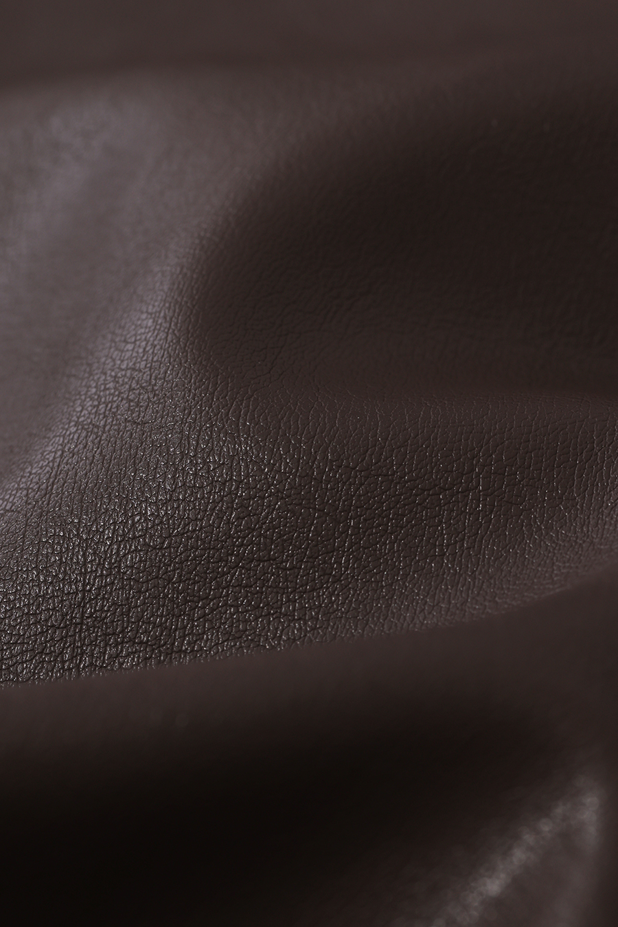 High-Neck Leather Jacket with Cargo Pockets|AMII