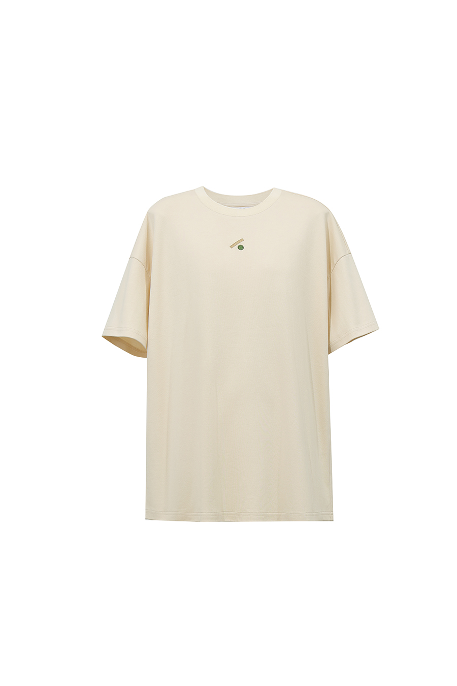 Geometric Embroidered 100% Cotton Tee | AMII