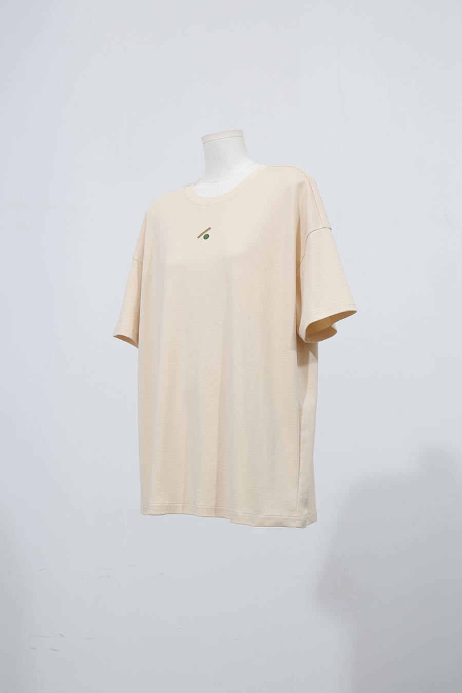 Geometric Embroidered 100% Cotton Tee | AMII