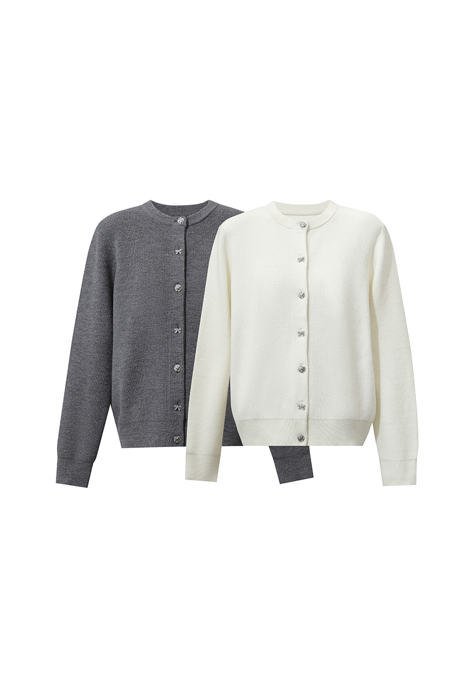 Bow Knot Button Knit Cardigan|AMII