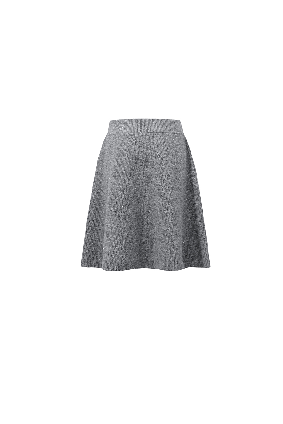 Sequin Floral Velvet Skirt|AMII