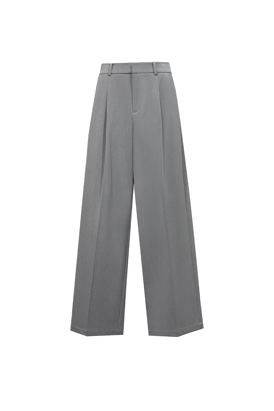 Pleated Wide‑Leg Casual Pants|AMII