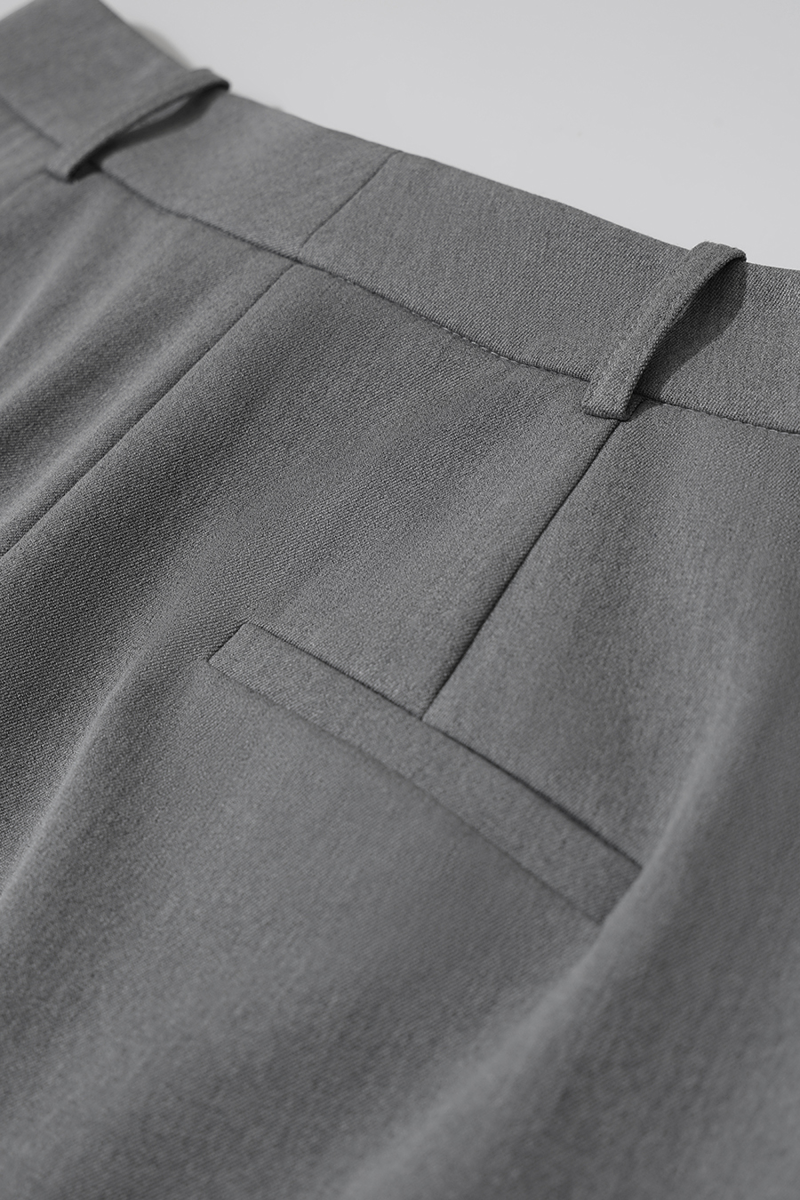Pleated Wide‑Leg Casual Pants|AMII