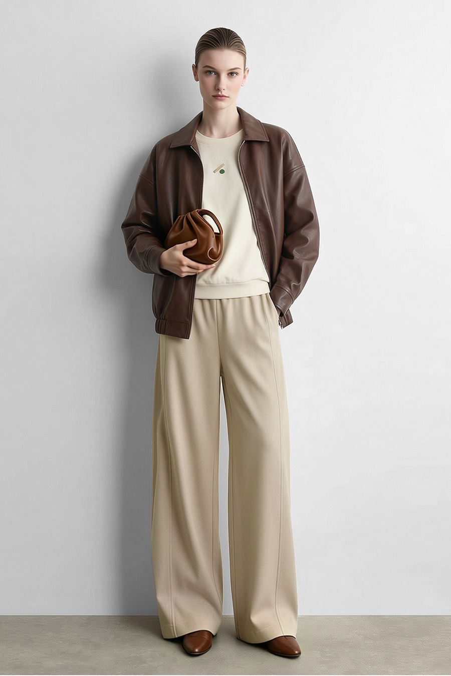 Versatile Wide‑Leg Casual Pants|AMII