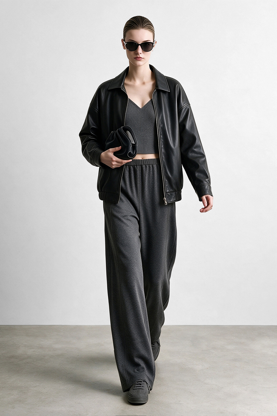 Versatile Wide‑Leg Casual Pants|AMII