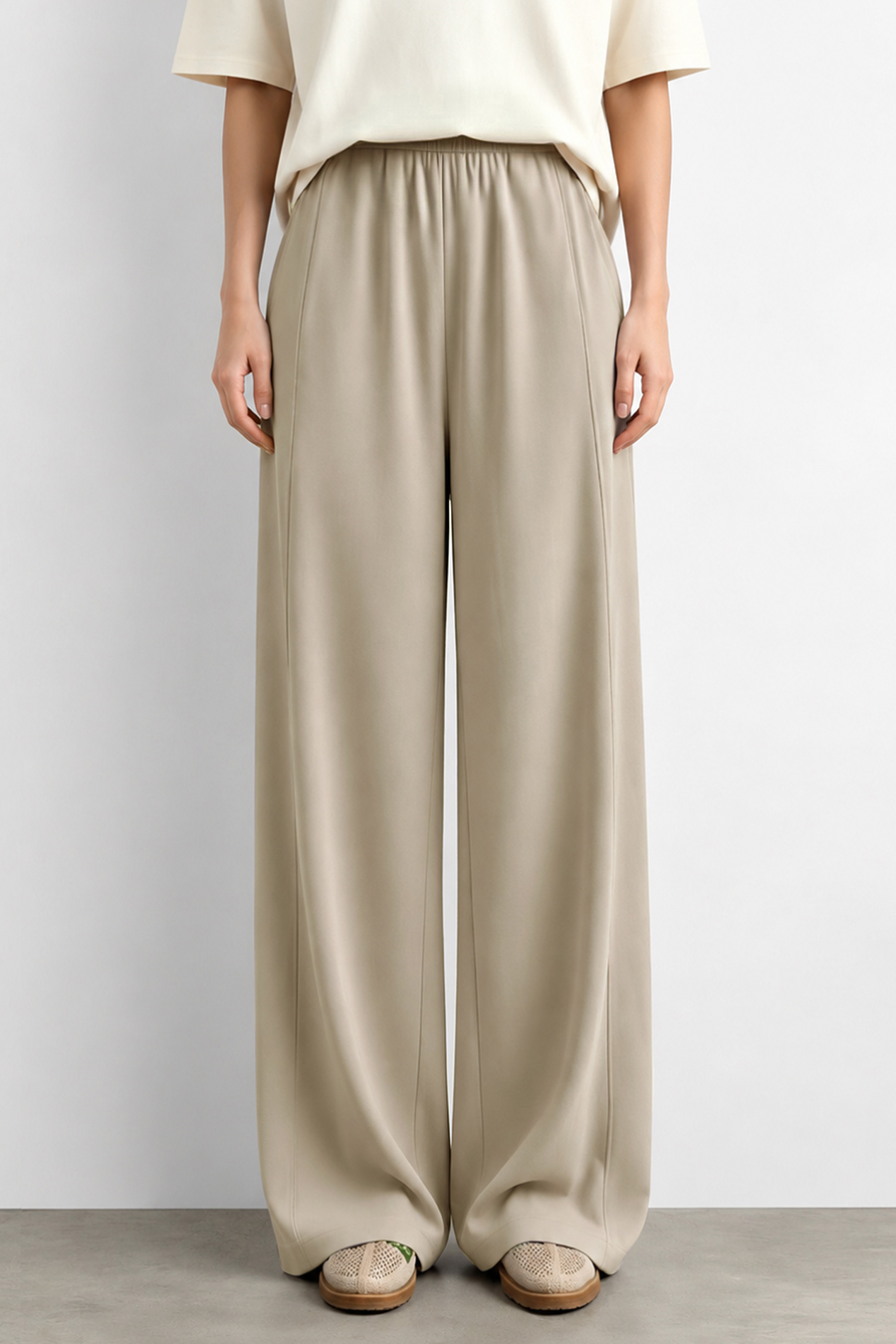 Versatile Wide‑Leg Casual Pants|AMII