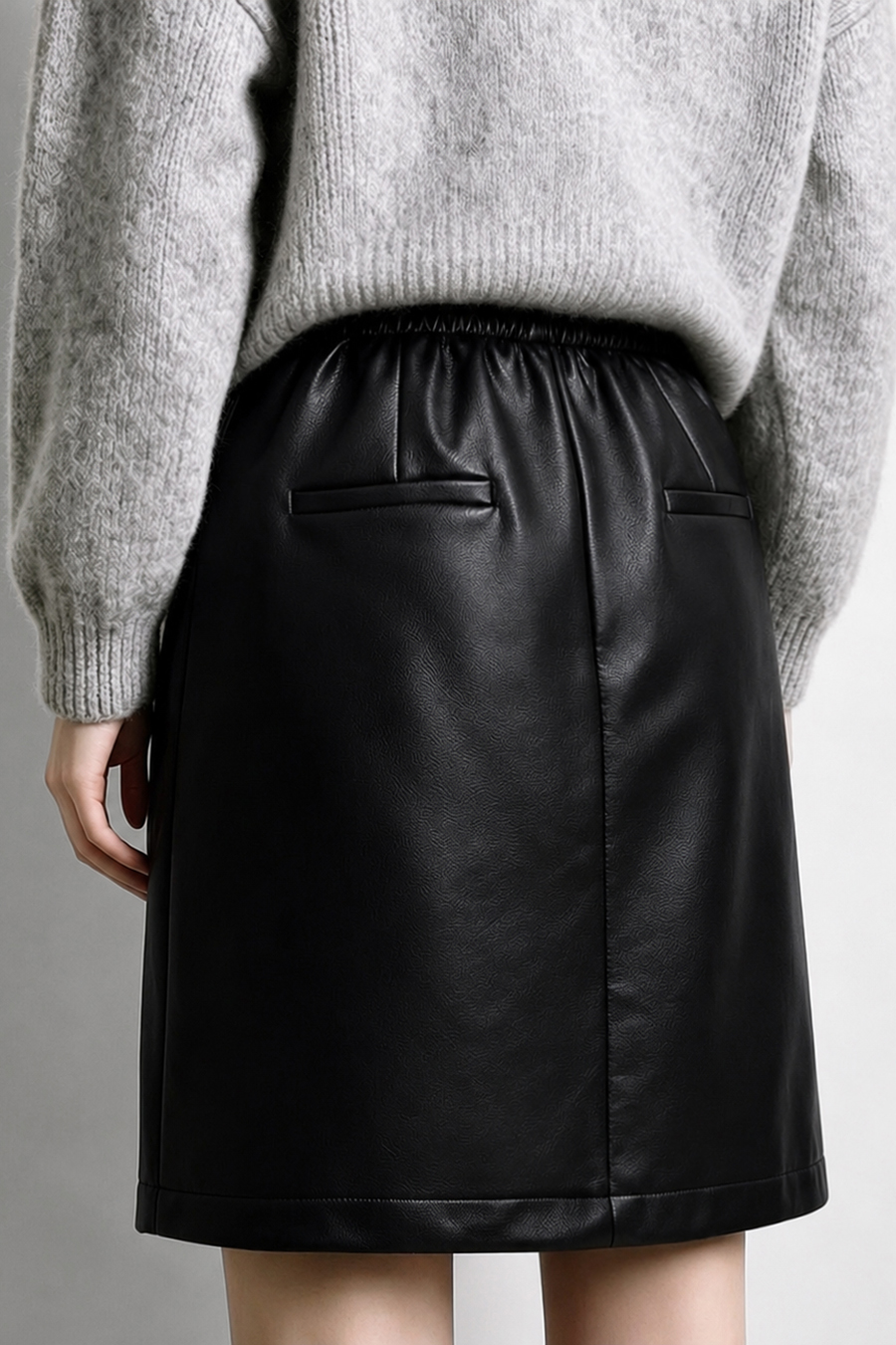 Eco-Leather Skirt|AMII