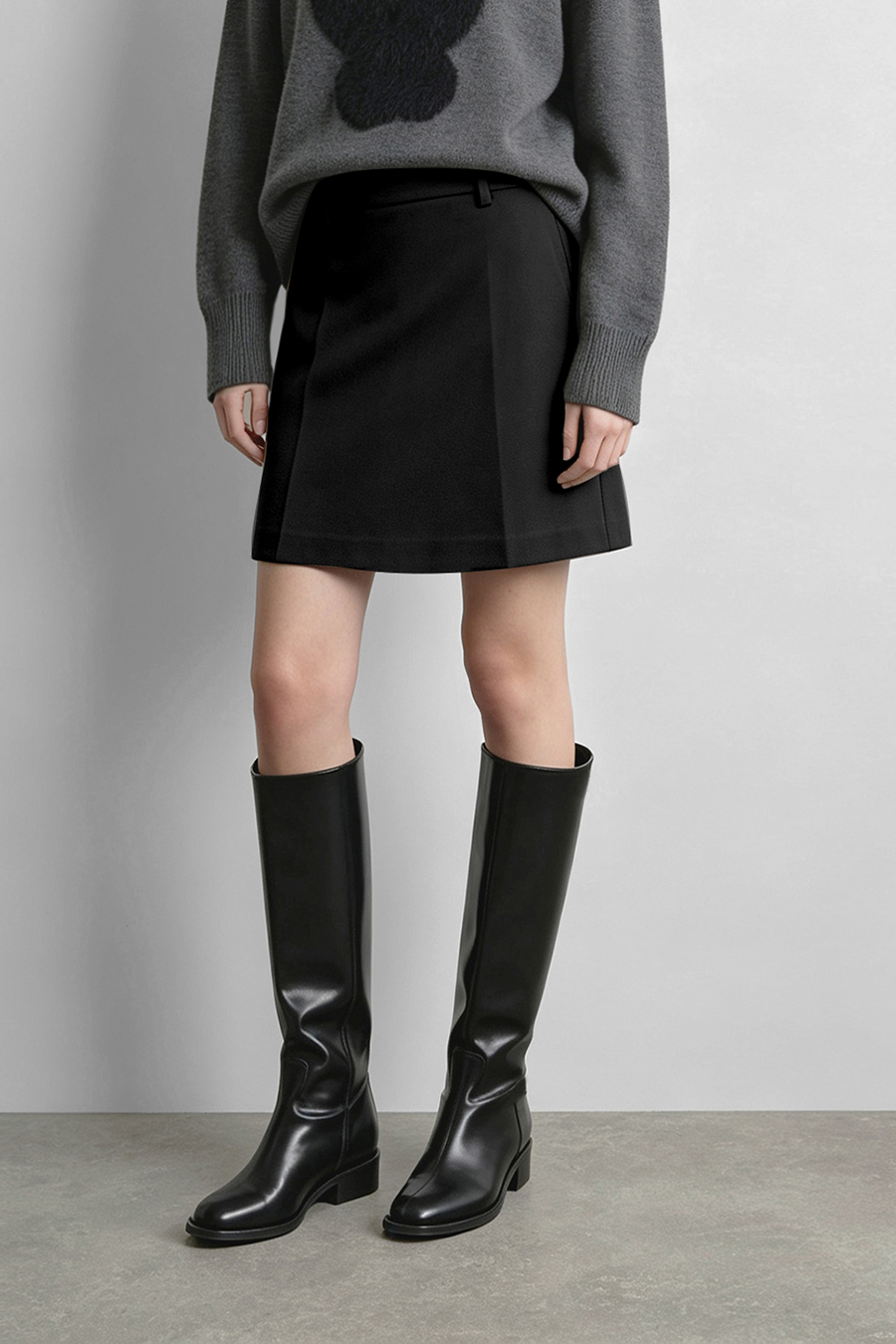 Office‑Style A‑Line Skirt|AMII