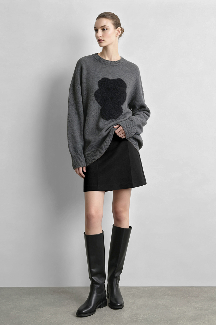 Office‑Style A‑Line Skirt|AMII