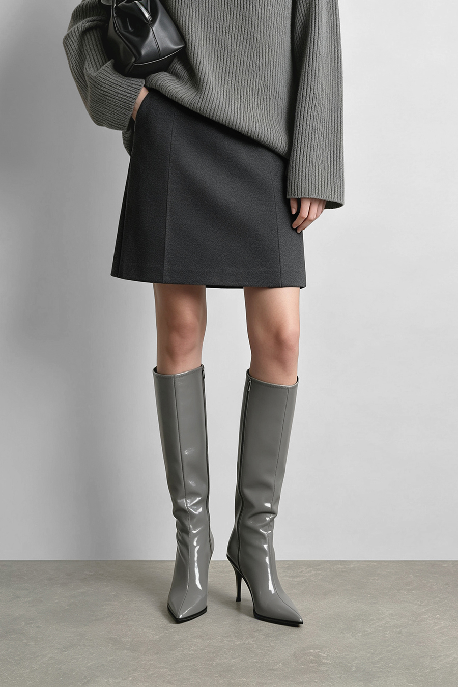Office‑Style A‑Line Skirt|AMII
