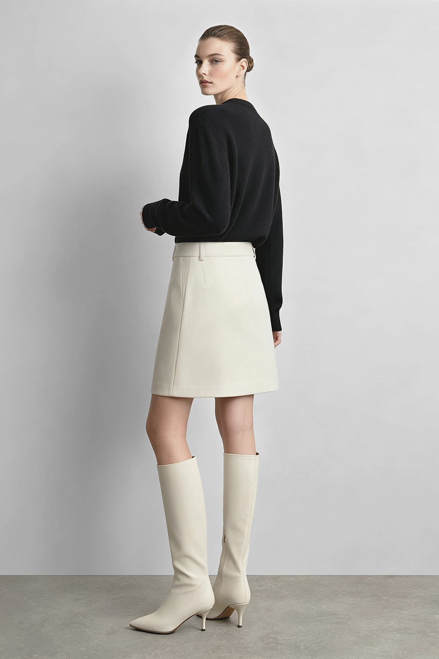 Office‑Style A‑Line Skirt|AMII