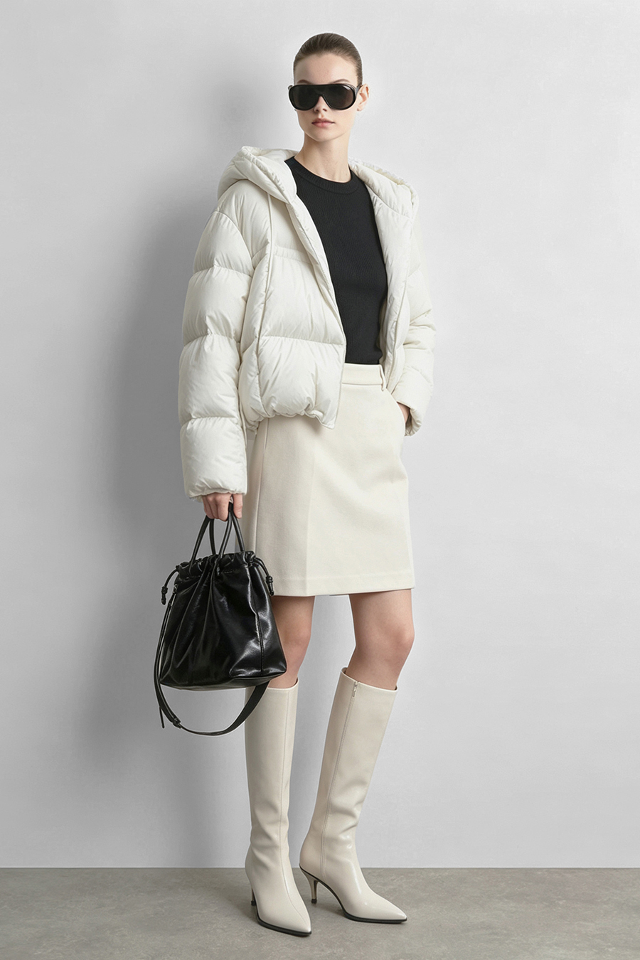 Office‑Style A‑Line Skirt|AMII