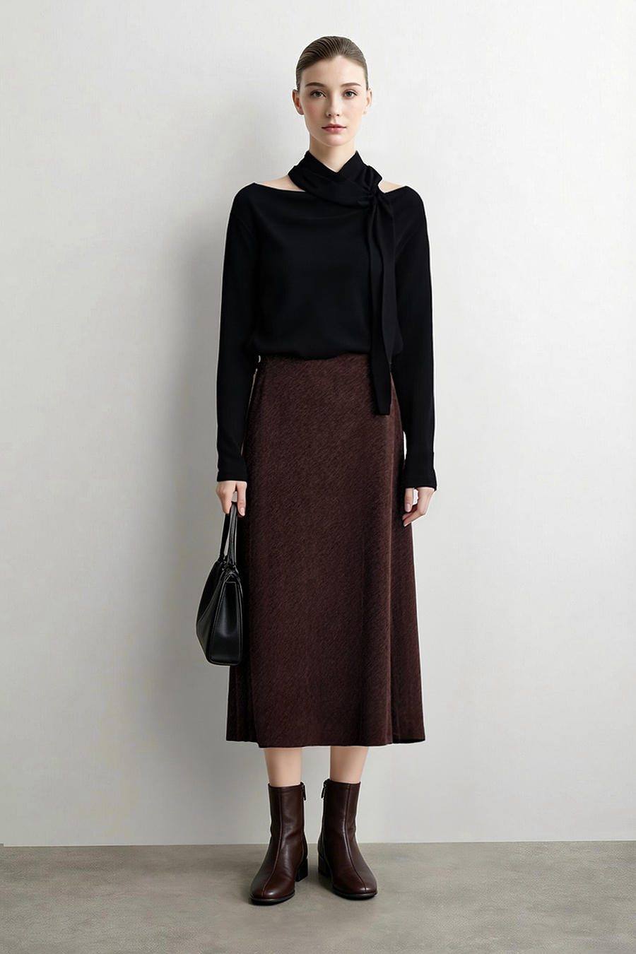 Relaxed A-Line Skirt|AMII