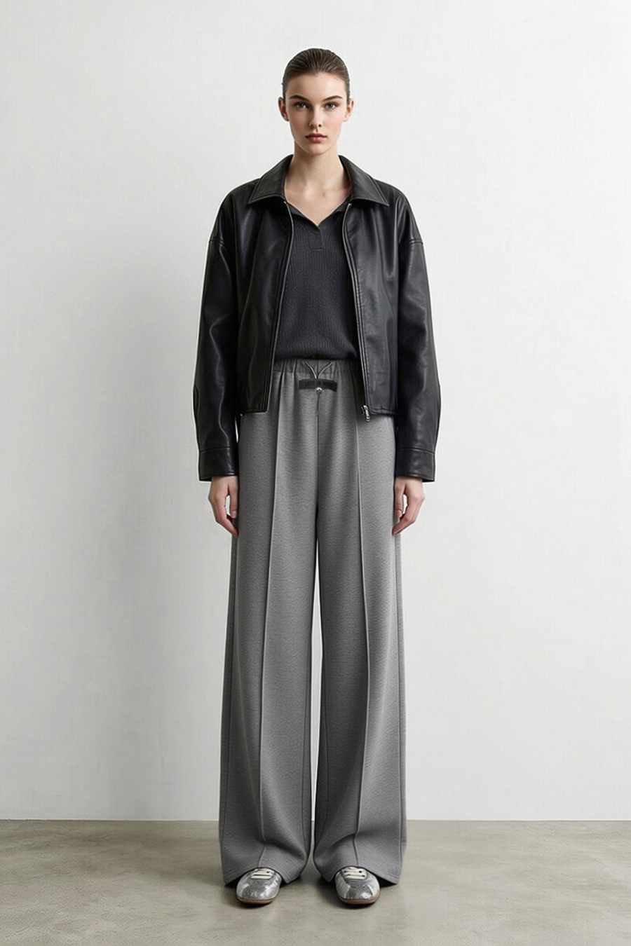 Brushed Air Layer Casual Pants|AMII