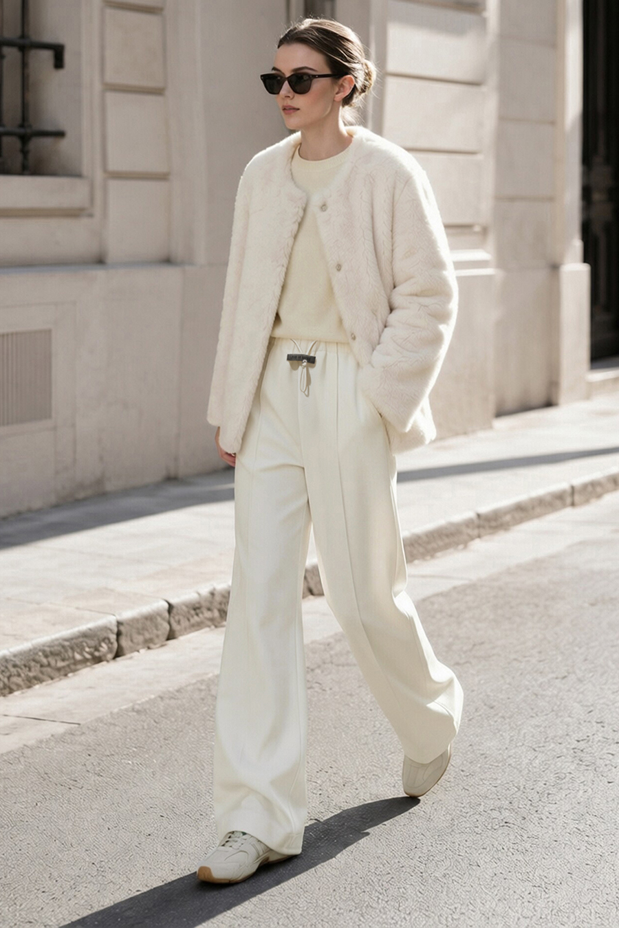 Brushed Air Layer Casual Pants|AMII