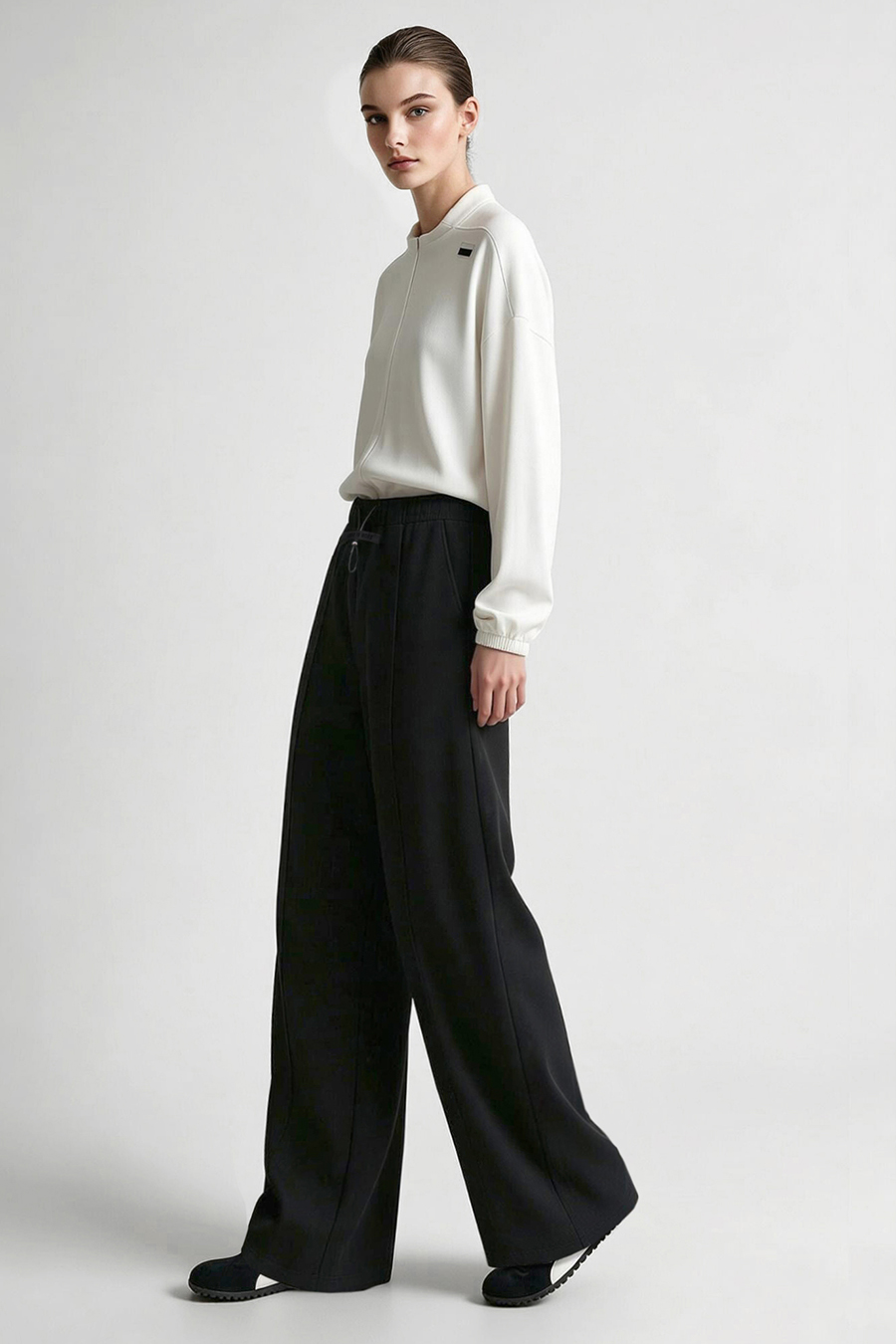 Brushed Air Layer Casual Pants|AMII