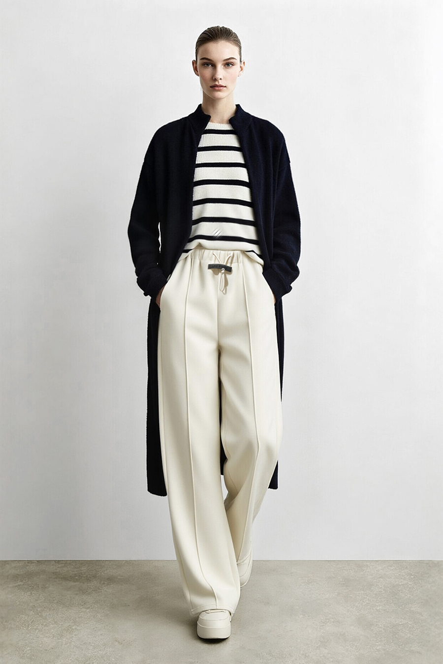 Brushed Air Layer Casual Pants|AMII