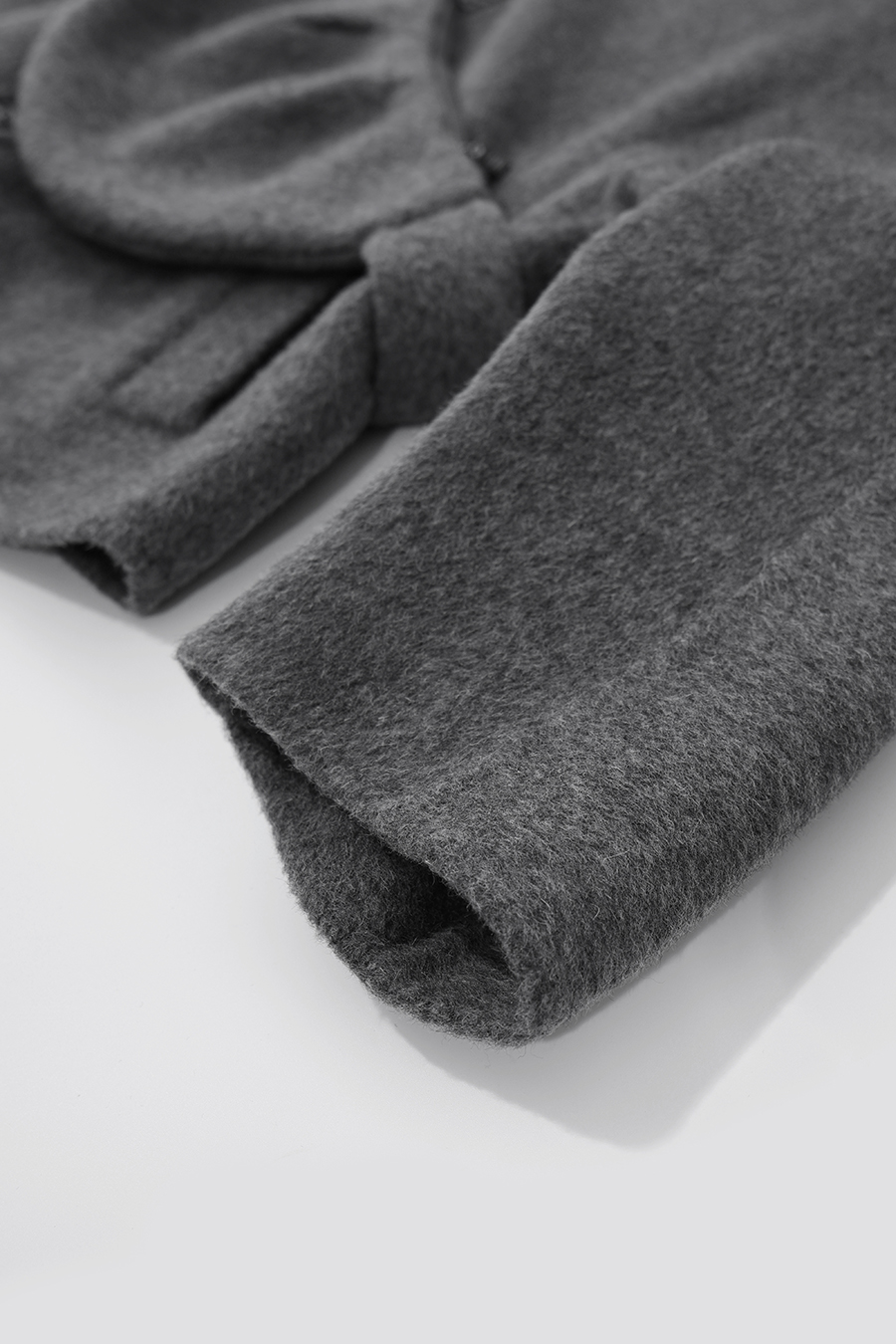 Double‑Face Wool Coat With Crossbody Bag|AMII