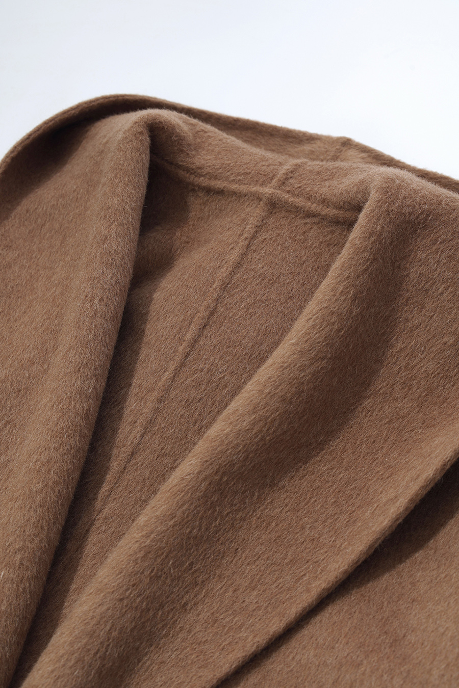 Hooded Premium Double-Faced Wool Coat|AMII