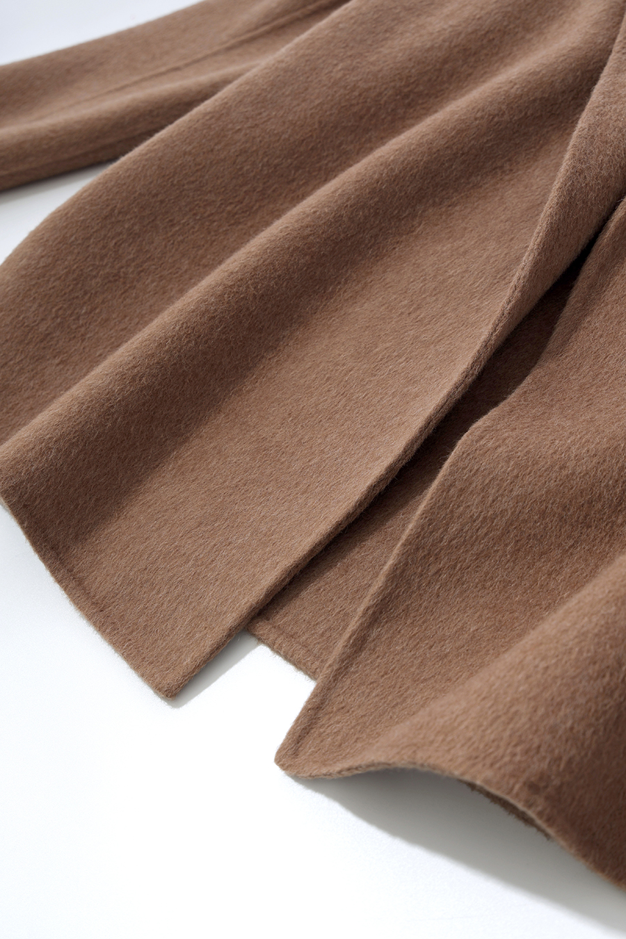 Hooded Premium Double-Faced Wool Coat|AMII