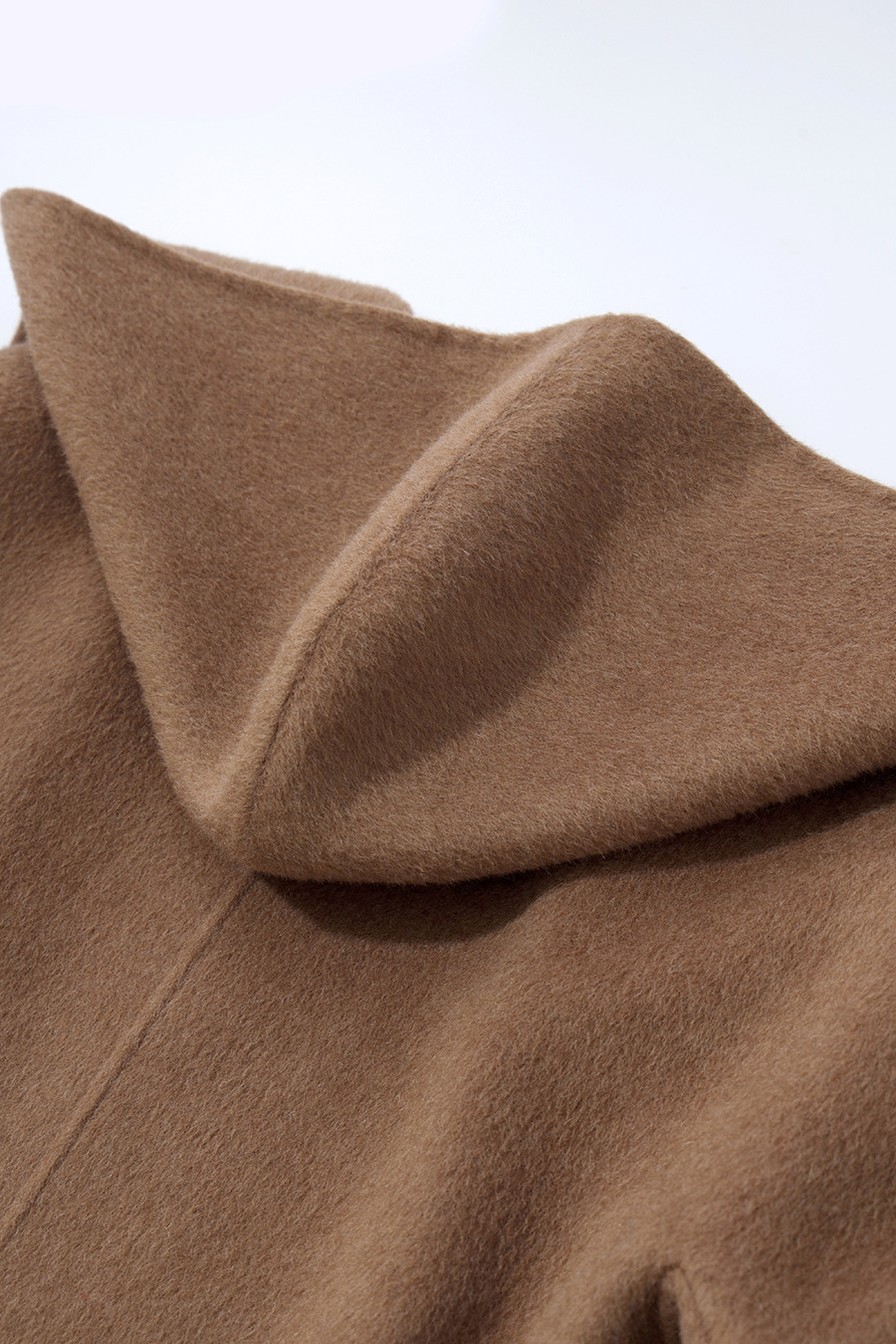 Hooded Premium Double-Faced Wool Coat|AMII