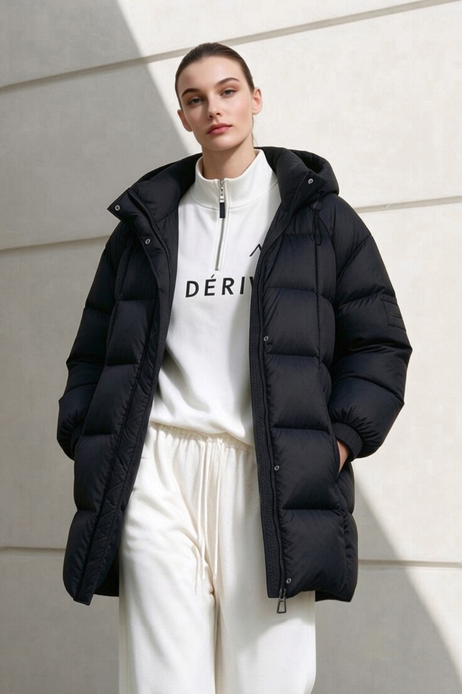 Graphene-Lined Hooded Down Jacket|AMII