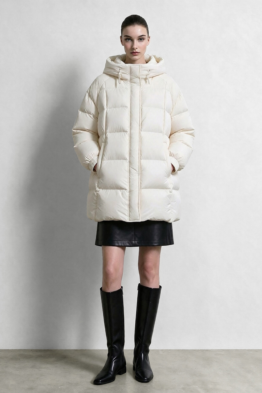 Graphene-Lined Hooded Down Jacket|AMII