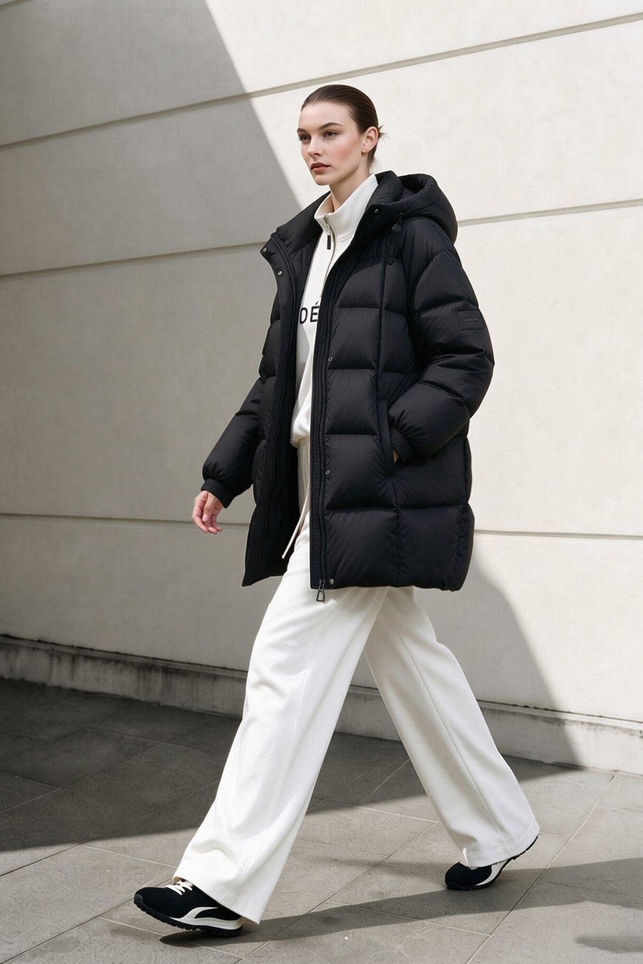 Graphene-Lined Hooded Down Jacket|AMII