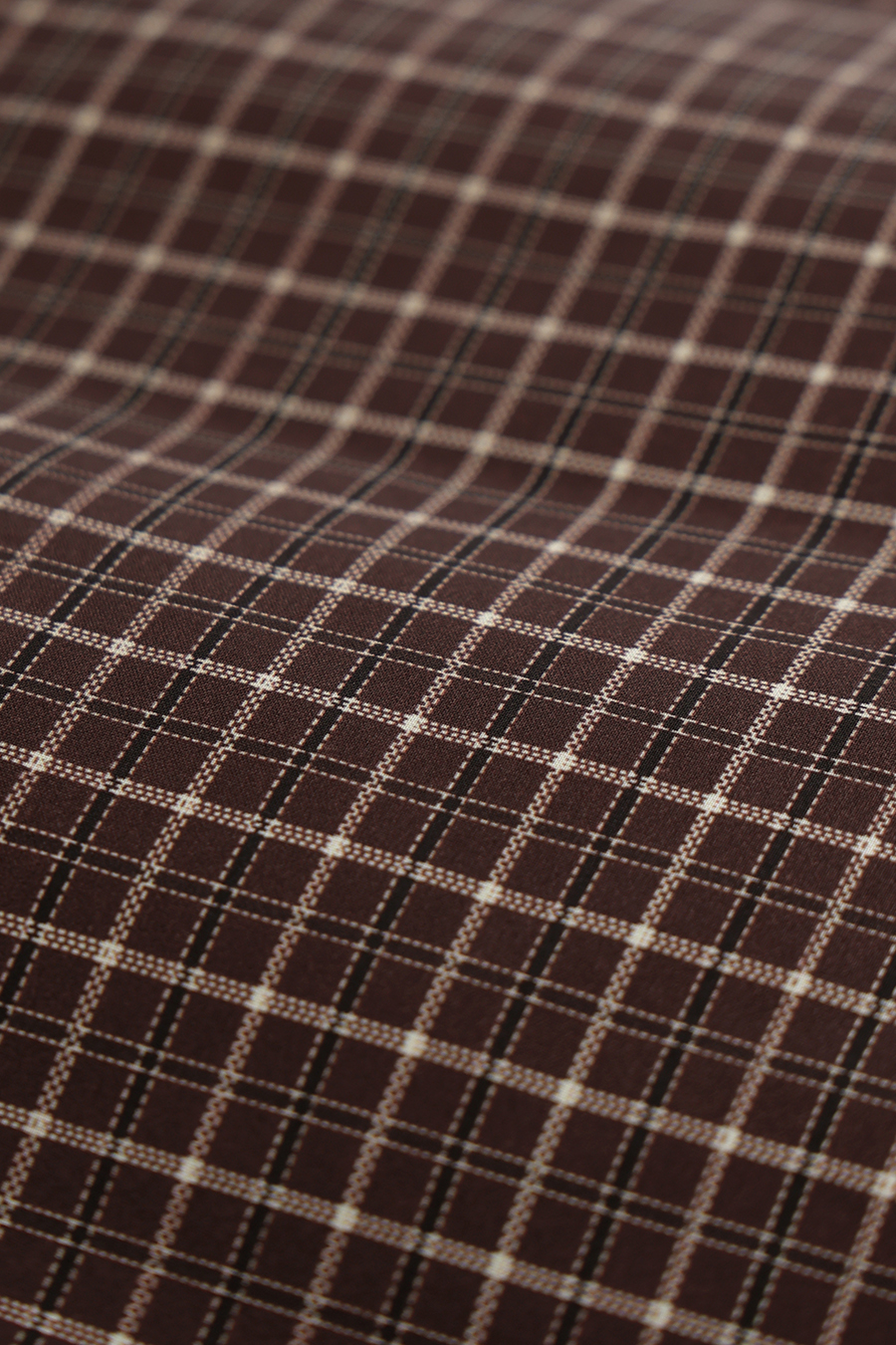 Plaid Down Jacket with Lapel Collar|AMII