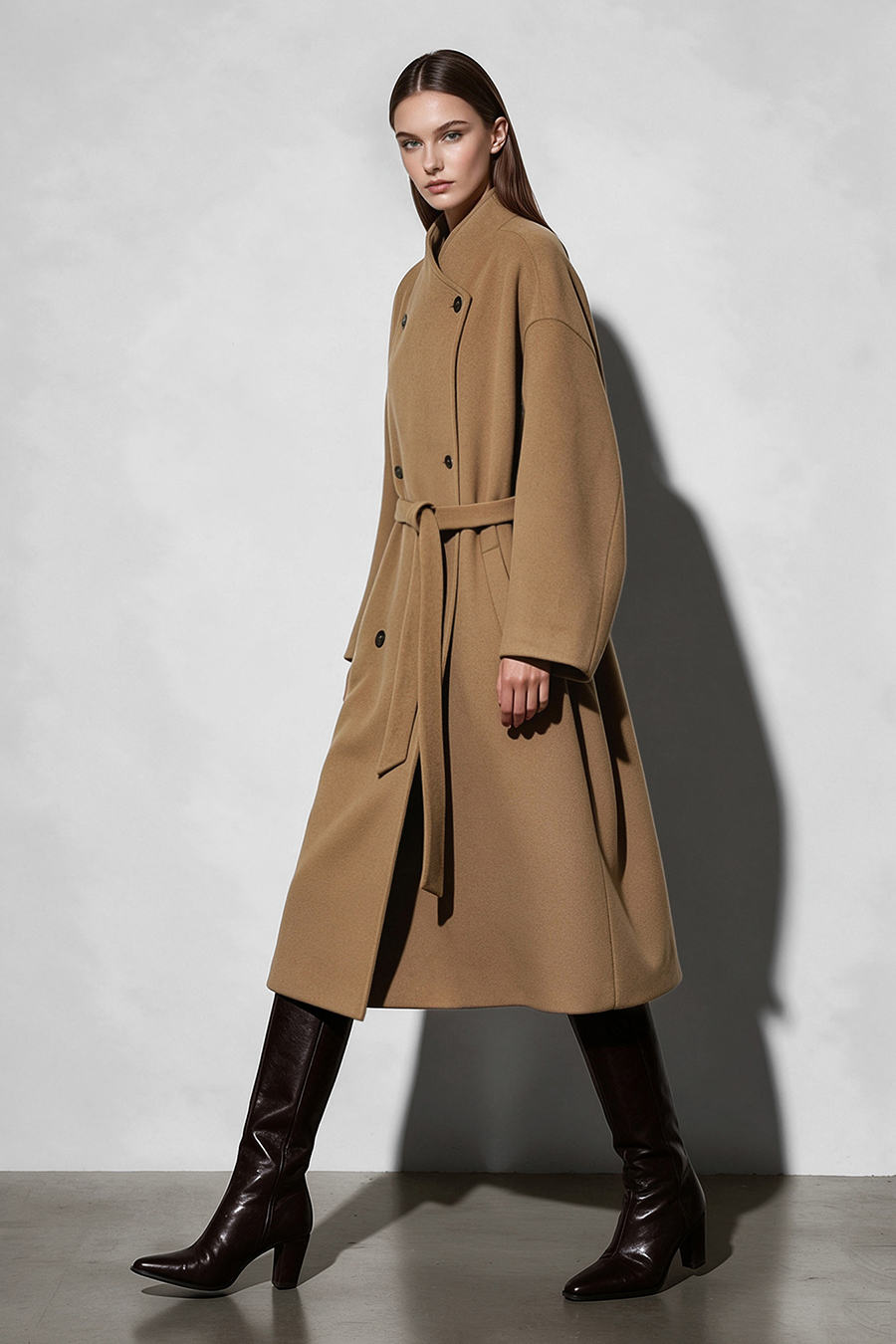 Belted Wool Coat|AMII