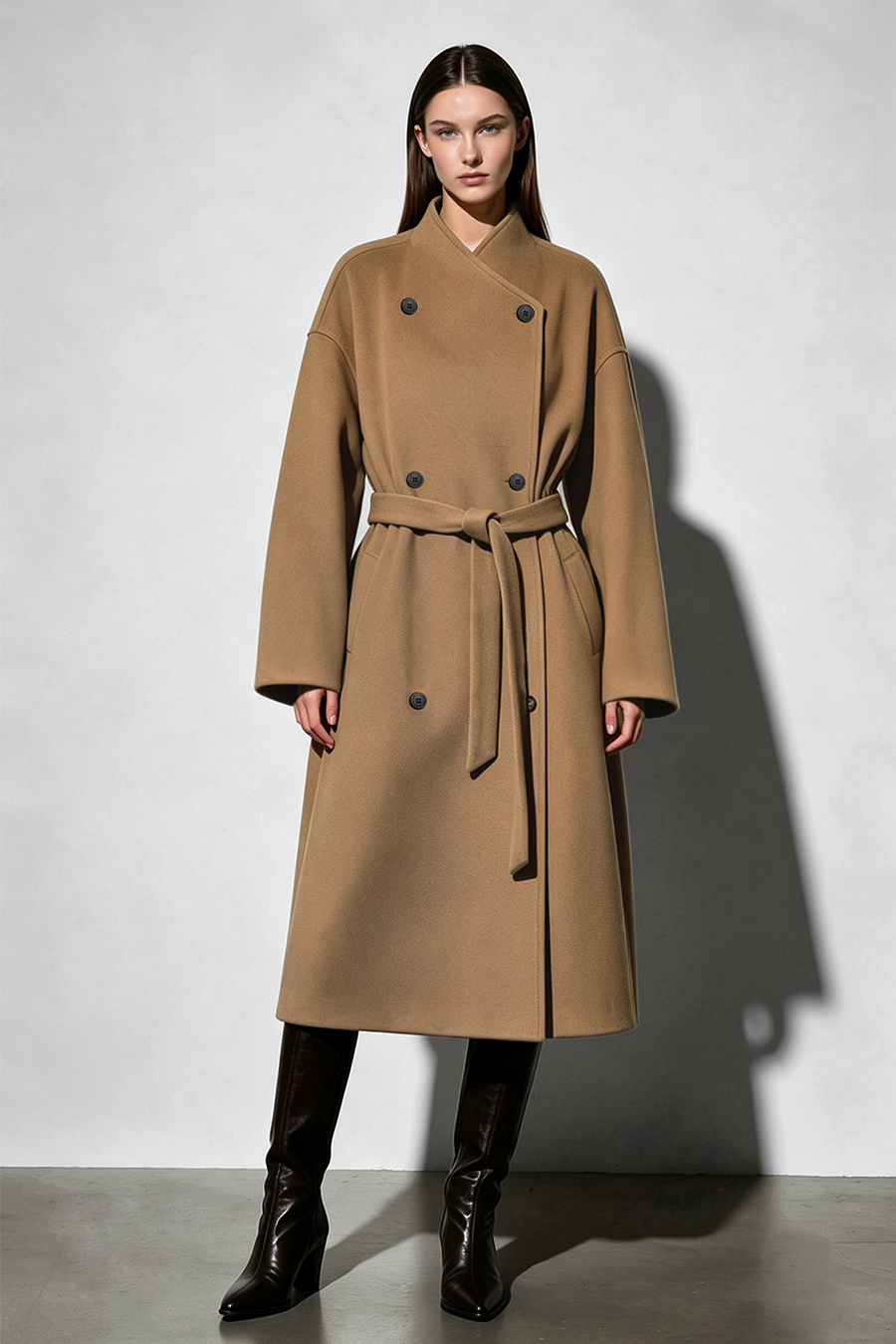 Belted Wool Coat|AMII