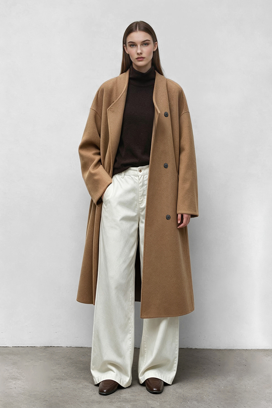 Belted Wool Coat|AMII