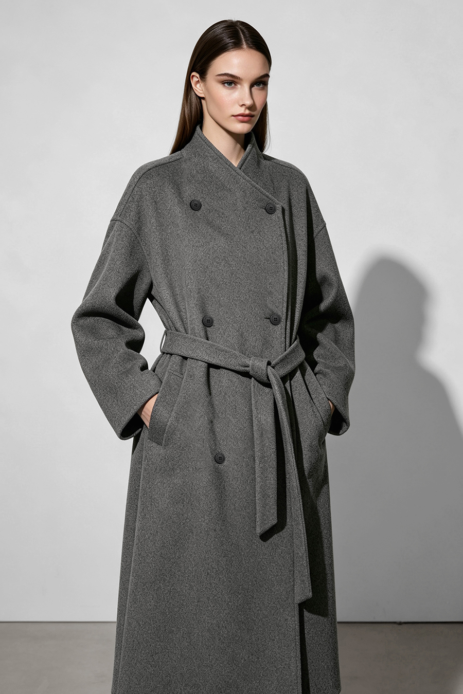 Belted Wool Coat|AMII