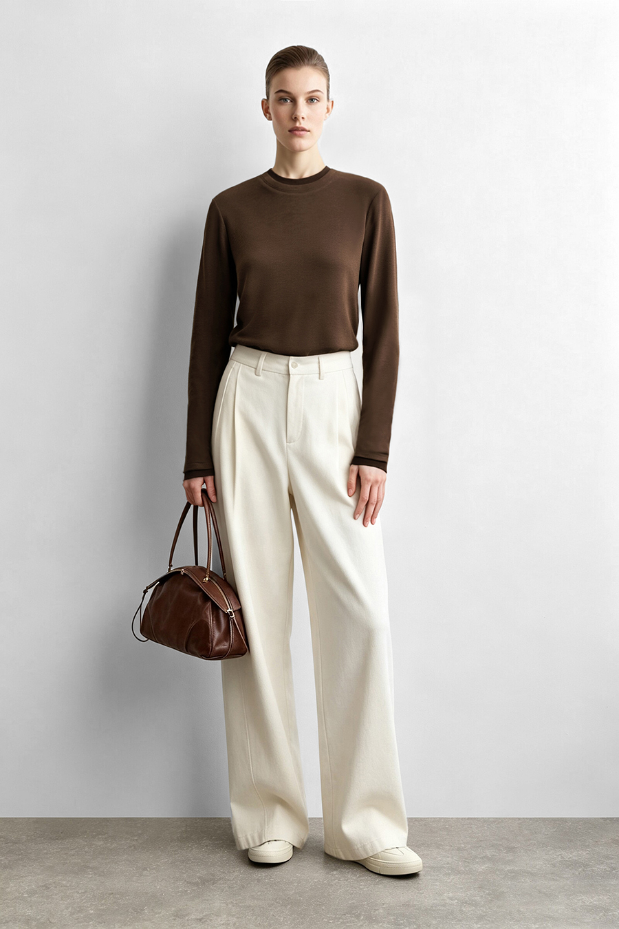Mesh Splicing Crew Neck T‑Shirt|AMII
