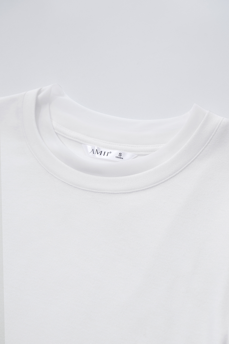 Mesh Splicing Crew Neck T‑Shirt|AMII