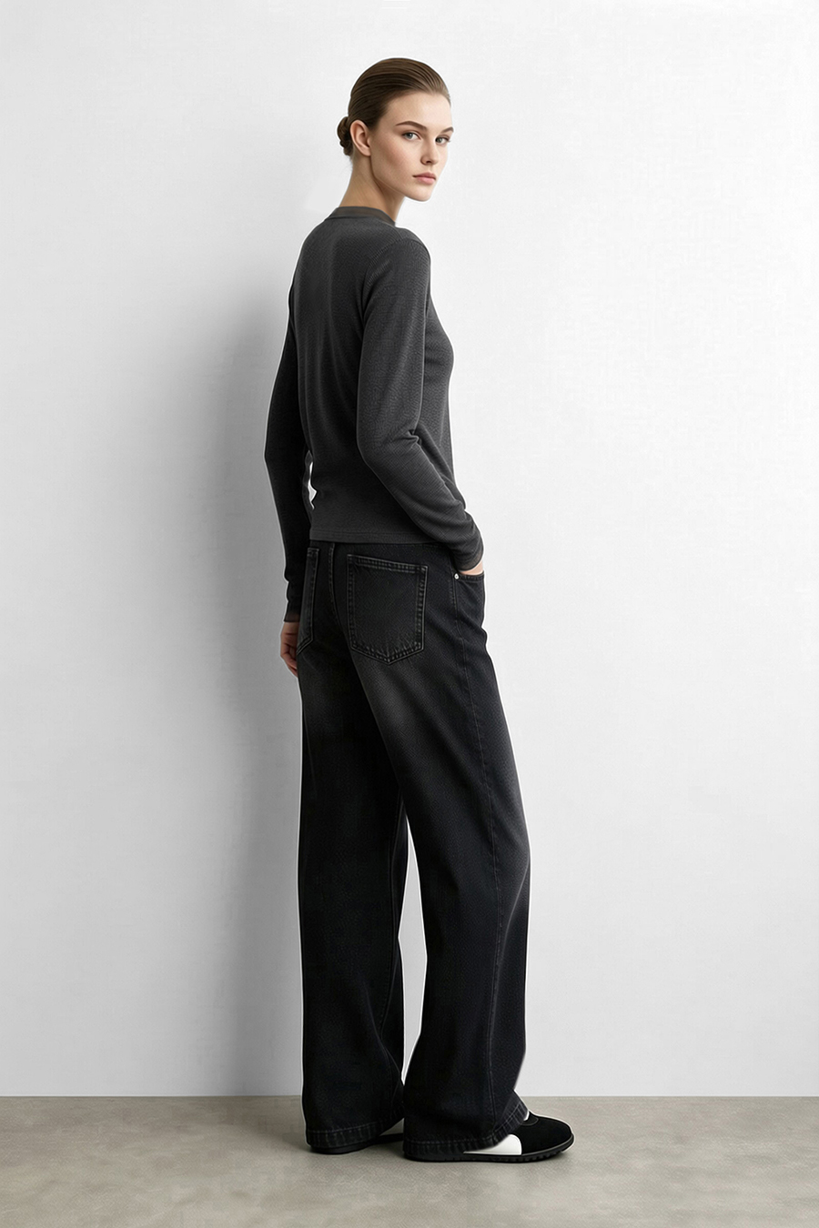 Mesh Splicing Crew Neck T‑Shirt|AMII