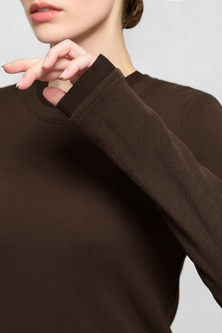 Mesh Splicing Crew Neck T‑Shirt|AMII