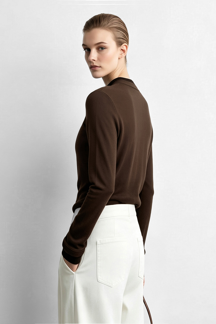 Mesh Splicing Crew Neck T‑Shirt|AMII